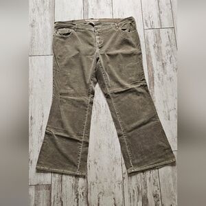 Z. Cavaricci Women's Tan Corduroy Jeans 20 Plus